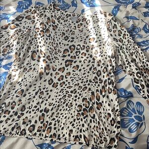 Chico’s Leopard Print Top Size 1